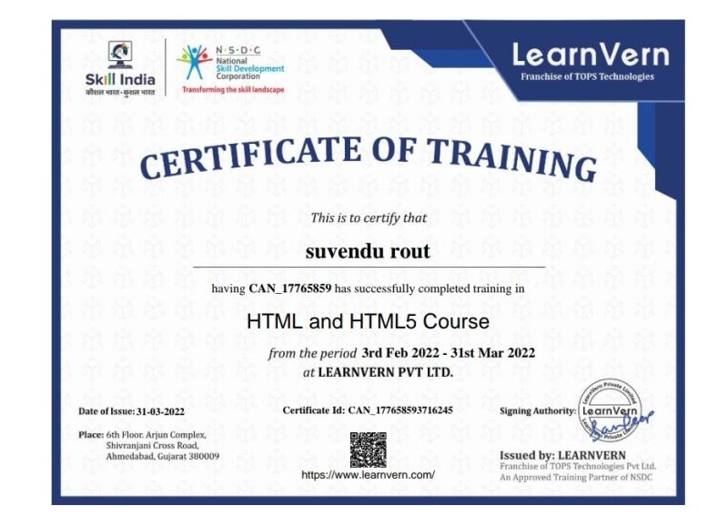 Certificate 3